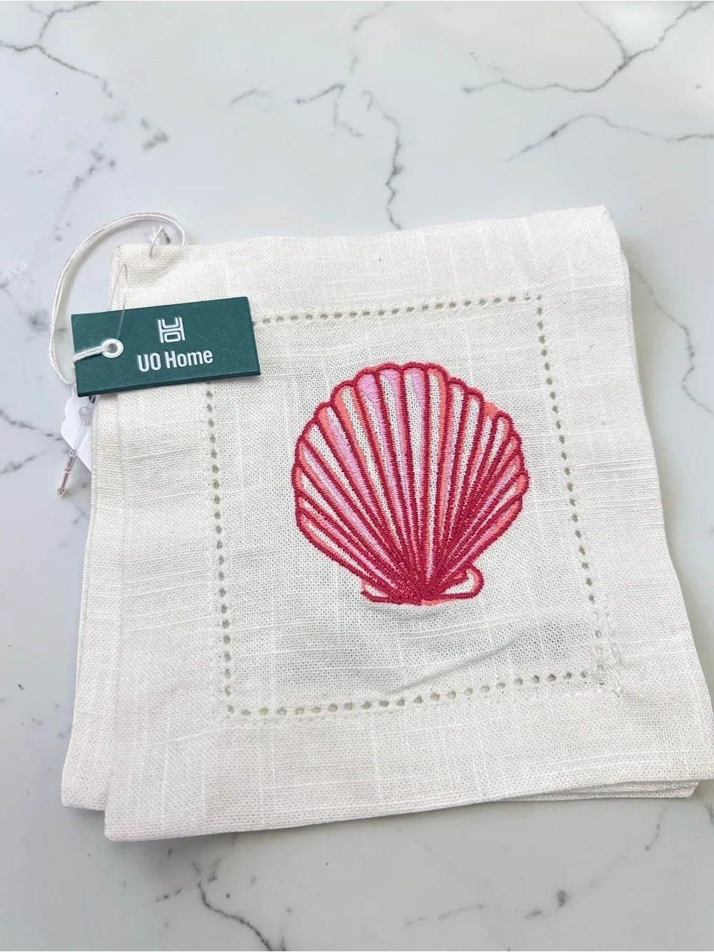 NWT Urban Outfitters Icon Embroidered Fabric Coaster Set
